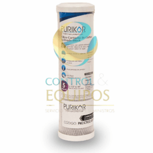 PURIKOR - FILTRO CARTUCHO CARBON ACTIVADO BLOCK (CTO) PKCCTO2.5X10X5