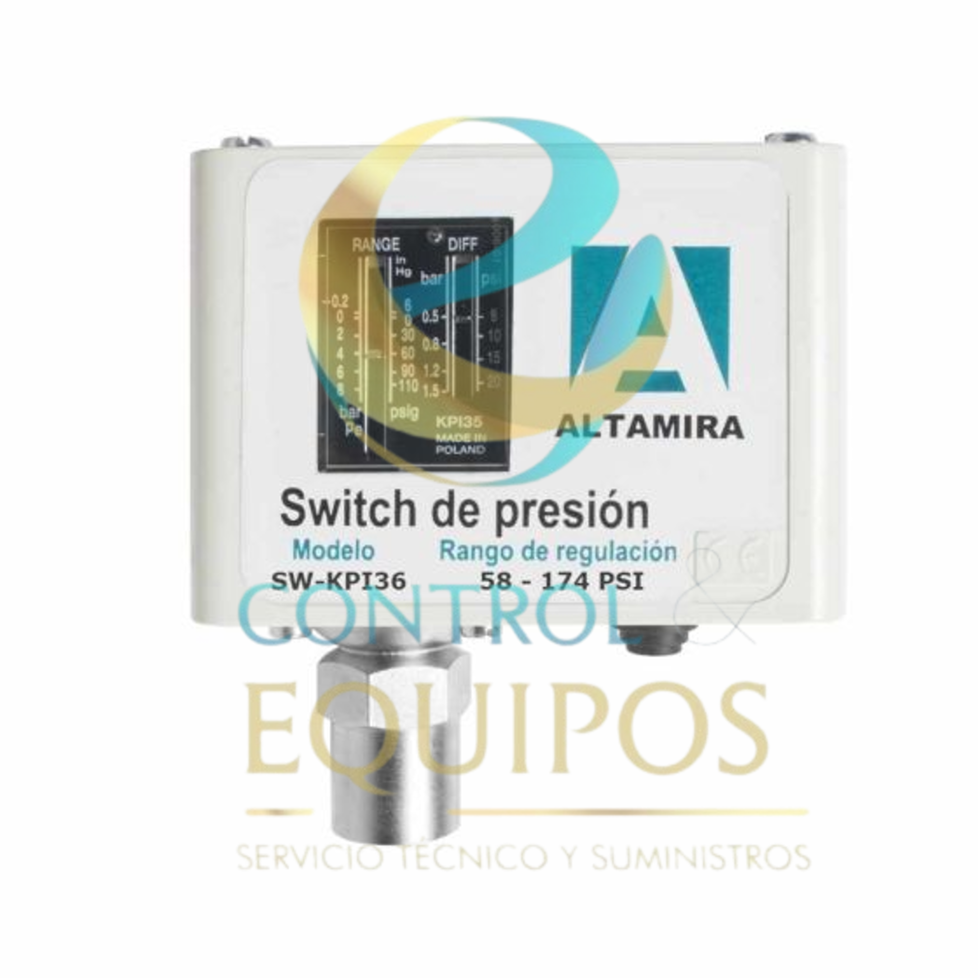 ALTAMIRA - PRESOSTATO 58-174 AJUSTABLE - SW-KPI36 PRESOSTATO SW-KPI356 AJUSTABLE